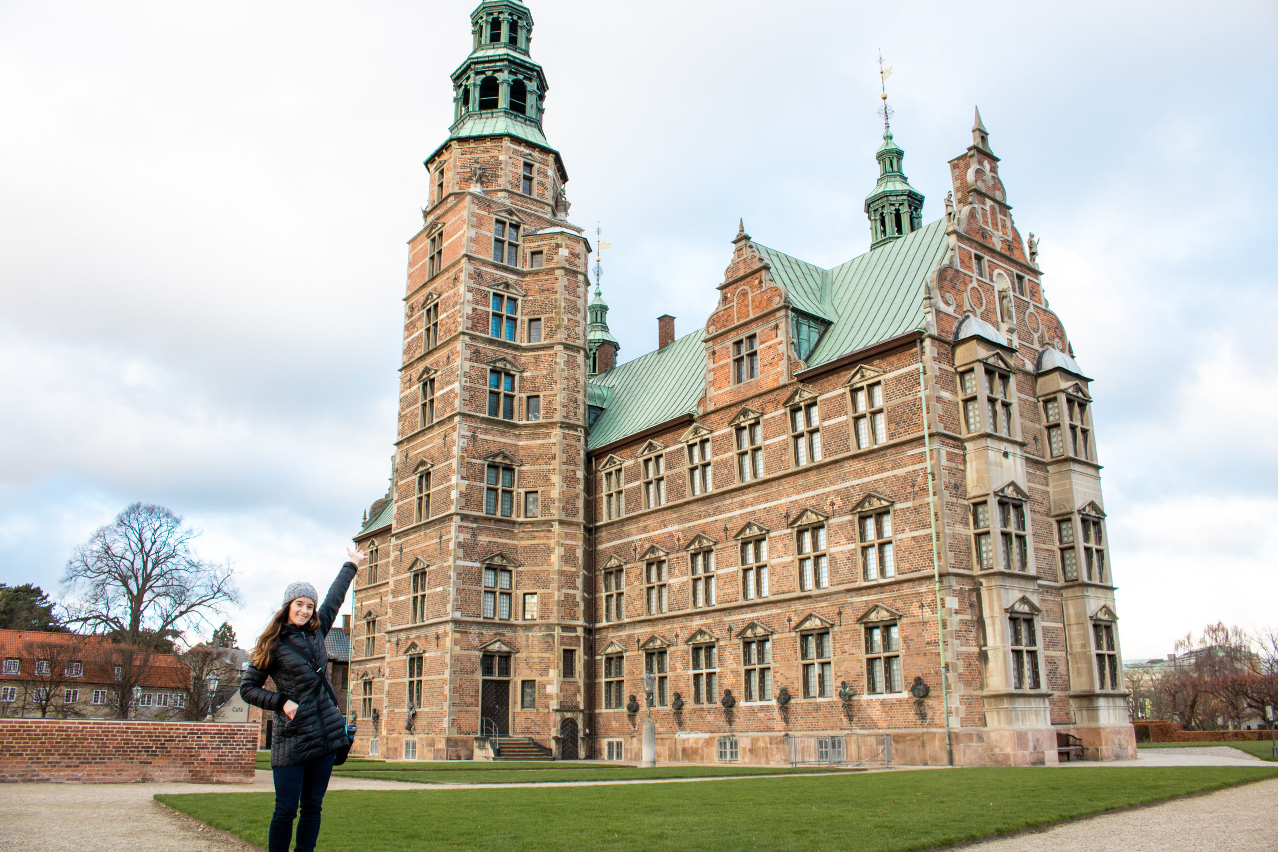 Picture in front of Rosenborg Castle in Denmark